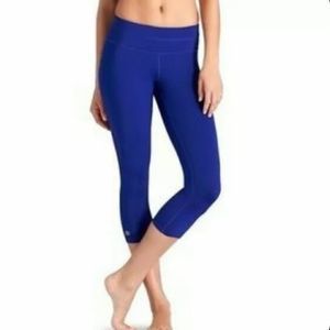Athleta Sonar Capri - Sapphire Blue leggings pants tights exercise yoga- small S